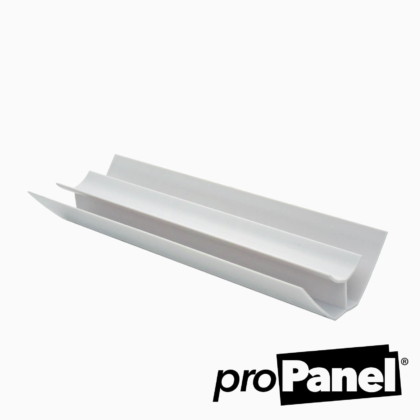 White 8mm internal corner PVC trim