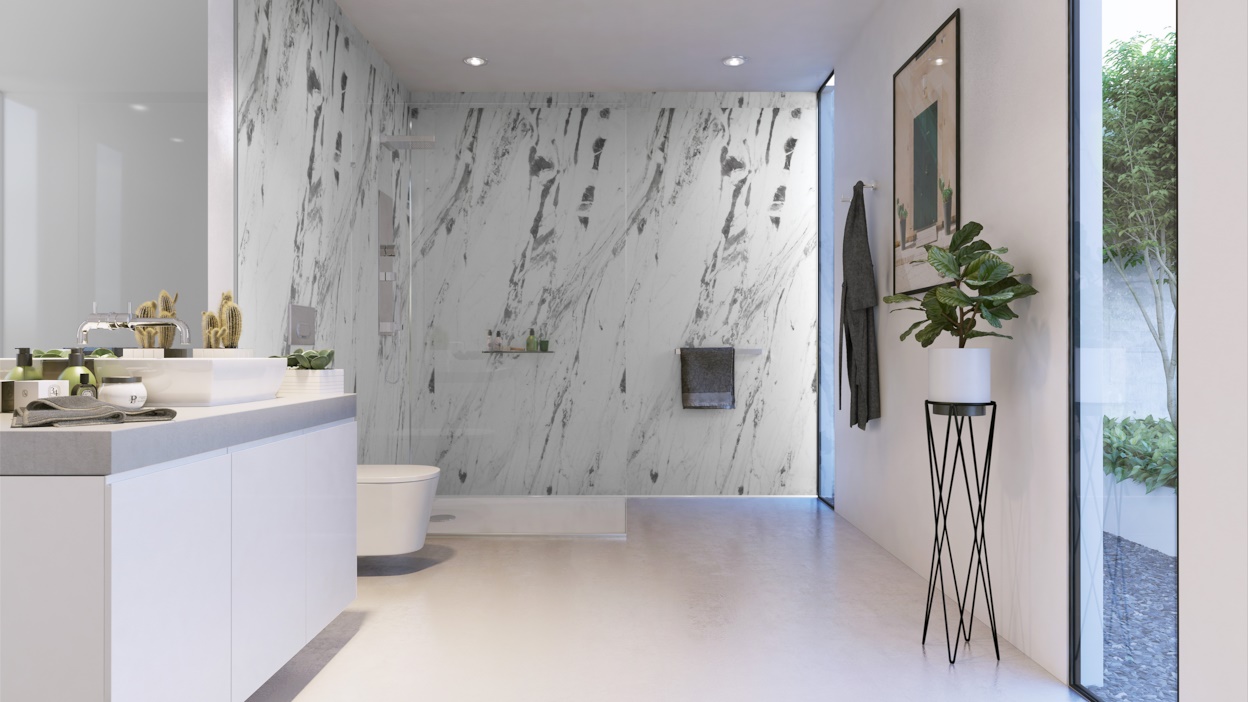 Lightning Marble in a bathroom example 5