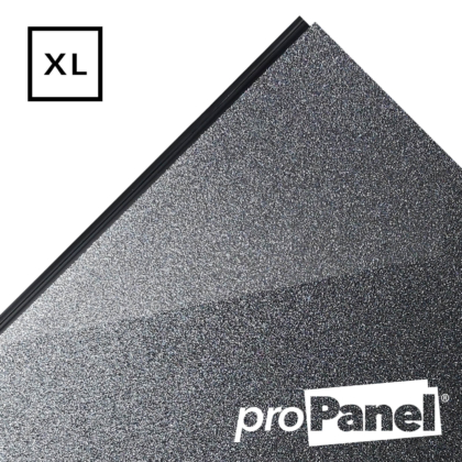PROPANEL® XL 1m Wide Gunmetal Dark Grey gloss shower wall panel
