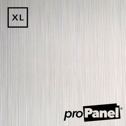 PROPANEL® XL 1m Wide White Linen gloss shower wall panel close up